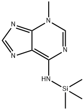 3-Methyl-N-(trimethylsilyl)-3H-purin-6-amine Struktur