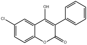 6-CHLORO-4-METHYL-3-PHENYLCOUMARIN Struktur