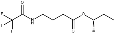 4-[(Trifluoroacetyl)amino]butanoic acid (S)-1-methylpropyl ester Struktur