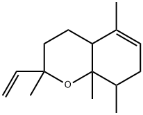 3,4,4a,7,8,8a-Hexahydro-2,5,8,8a-tetramethyl-2-vinyl-2H-1-benzopyran Struktur