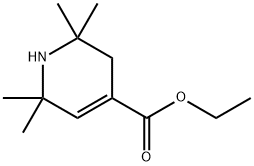 1,2,3,6-Tetrahydro-2,2,6,6-tetramethyl-4-pyridinecarboxylic acid ethyl ester Struktur