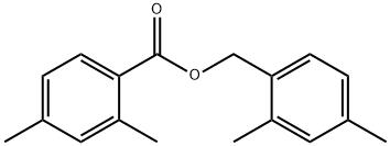 2,4-Dimethylbenzoic acid (2,4-dimethylphenyl)methyl ester Struktur