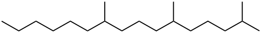 2,6,10-Trimethylhexadecane Struktur