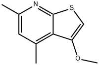 3-Methoxy-4,6-dimethylthieno[2.3-b]pyridine Struktur