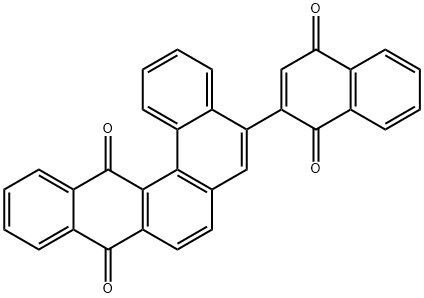 5-(1,4-Dihydro-1,4-dioxonaphthalen-2-yl)dibenzo[b,g]phenanthrene-9,14-dione Struktur