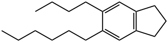 5-Butyl-6-hexyl-2,3-dihydro-1H-indene Struktur