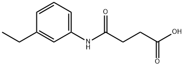 Butanoic acid, 4-[(3-ethylphenyl)amino]-4-oxo- (9CI) Struktur