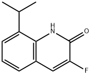 3-FLUORO-2-HYDROXY-8-ISOPROPYLQUINOLINE Struktur