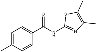 Benzamide, N-(4,5-dimethyl-2-thiazolyl)-4-methyl- (9CI) Struktur