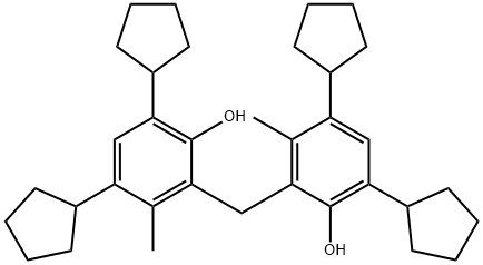 2,2'-methylenebis[4,6-dicyclopentyl-m-cresol] Struktur