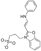 2-(2-Anilinovinyl)-3-(3-sulfonatopropyl)benzoxazolium Struktur