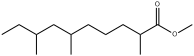 2,6,8-Trimethyldecanoic acid methyl ester Struktur