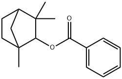 3,3-dimethyl-8,9-dinorbornan-2-yl benzoate  Struktur