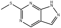 6-(Methylthio)-1H-pyrazolo[3,4]pyrimidine Struktur