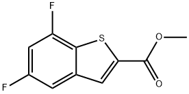 5,7-DIFLUORO-BENZO[B]THIOPHENE-2-CARBOXYLIC ACID METHYL ESTER Struktur