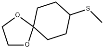 8-Methylthio-1,4-dioxaspiro[4.5]decane Struktur