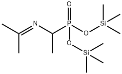 [1-(Isopropylideneamino)ethyl]phosphonic acid bis(trimethylsilyl) ester Struktur