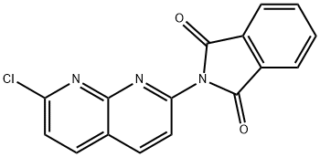 2-(7-CHLORO-[1,8]NAPHTHYRIDIN-2-YL)-ISOINDOLE-1,3-DIONE Struktur