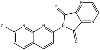 6-(7-chloro-1,8-naphthyridin-2-yl)-5H-pyrrolo[3,4-b]pyrazine-5,7(6H)-dione Struktur