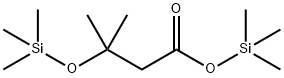 3-[(Trimethylsilyl)oxy]isovaleric acid trimethylsilyl ester Struktur