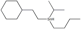 Butylcyclohexylethyl(1-methylethyl)stannane Struktur