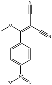 METHOXY(4-NITROPHENYL)METHYLENE]PROPANEDINITRILE Struktur