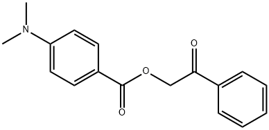 4-(Dimethylamino)benzoic acid phenacyl ester Struktur