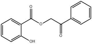 2-Hydroxybenzoic acid phenacyl ester Struktur