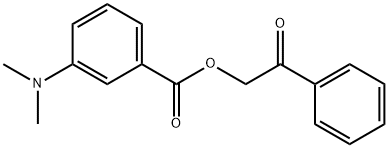 3-(Dimethylamino)benzoic acid phenacyl ester Struktur