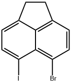 5-Bromo-1,2-dihydro-6-iodoacenaphthylene Struktur