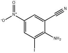 2-Amino-3-iodo-5-nitrobenzonitrile Struktur