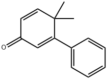 4,4-Dimethyl-3-phenyl-2,5-cyclohexadien-1-one Struktur