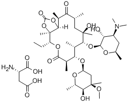 Erythromycin A 11,12-carbonate L-aspartate Struktur