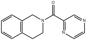 Isoquinoline, 1,2,3,4-tetrahydro-2-(pyrazinylcarbonyl)- (9CI) Struktur