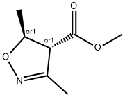 4-Isoxazolecarboxylicacid,4,5-dihydro-3,5-dimethyl-,methylester,(4R,5S)- Struktur