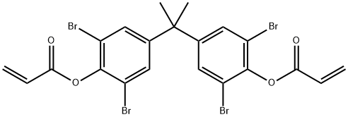 2,2',6,6'-TETRABROMO BISPHENOL ''A'' DIACRYLATE Struktur