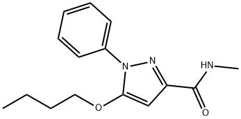 5-Butoxy-N-methyl-1-phenyl-1H-pyrazole-3-carboxamide Struktur