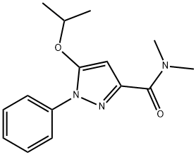 N,N-Dimethyl-5-isopropoxy-1-phenyl-1H-pyrazole-3-carboxamide Struktur