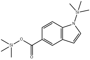 1-(Trimethylsilyl)-1H-indole-5-carboxylic acid trimethylsilyl ester Struktur