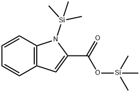 1-(Trimethylsilyl)-1H-indole-2-carboxylic acid trimethylsilyl ester Struktur