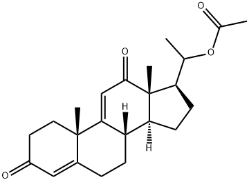 20-(Acetyloxy)pregna-4,9(11)-diene-3,12-dione Struktur