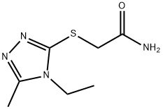 Acetamide, 2-[(4-ethyl-5-methyl-4H-1,2,4-triazol-3-yl)thio]- (9CI) Struktur