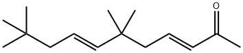 (3E,7E)-6,6,10,10-Tetramethyl-3,7-undecadien-2-one Struktur