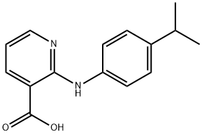 2-{[4-(propan-2-yl)phenyl]amino}pyridine-3-carboxylic acid Struktur