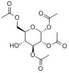 1,2,3,6-TETRA-O-ACETYL-ALPHA-D-GLUCOPYRANOSE Struktur