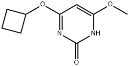 2(1H)-Pyrimidinone, 4-(cyclobutyloxy)-6-methoxy- (9CI) Struktur