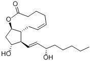 9ALPHA, 11ALPHA, 15S-TRIHYDROXY-PROSTA-5Z, 13E-DIEN-1-OIC ACID, 1,9-LACTONE Struktur