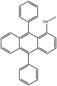 1-Methylamino-9,10-diphenylanthracene Struktur