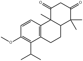 4a,9,10,10a-Tetrahydro-7-methoxy-1,1,4a-trimethyl-8-(1-methylethyl)-2,4(1H,3H)-phenanthrenedione Struktur