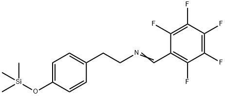 N-[(Pentafluorophenyl)methylene]-4-[(trimethylsilyl)oxy]benzeneethanamine Struktur